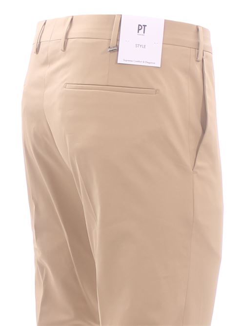 pantalone dieci f.f. in cotone stretch PT | ASX0Z00VRN-SD59060