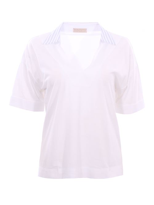 T-shirt polo in cotone PUROTATTO | SS260171461001