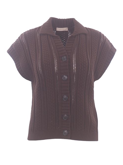 Cardigan gilet effetto maglia riso PUROTATTO | SS26072222557