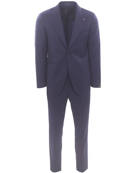 abito vesuvio gessato in lana four season TAGLIATORE | 2SVS26A11-150183B3154