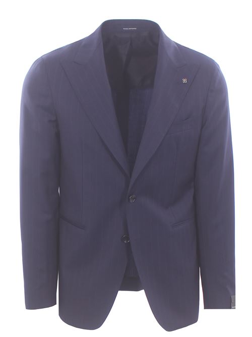 abito vesuvio gessato in lana four season TAGLIATORE | 2SVS26A11-150183B3154