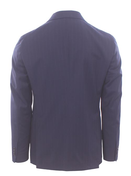 abito vesuvio gessato in lana four season TAGLIATORE | 2SVS26A11-150183B3154