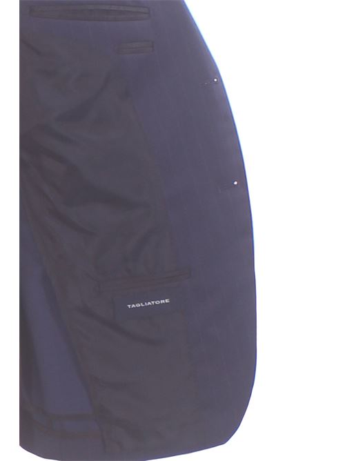 abito vesuvio gessato in lana four season TAGLIATORE | 2SVS26A11-150183B3154