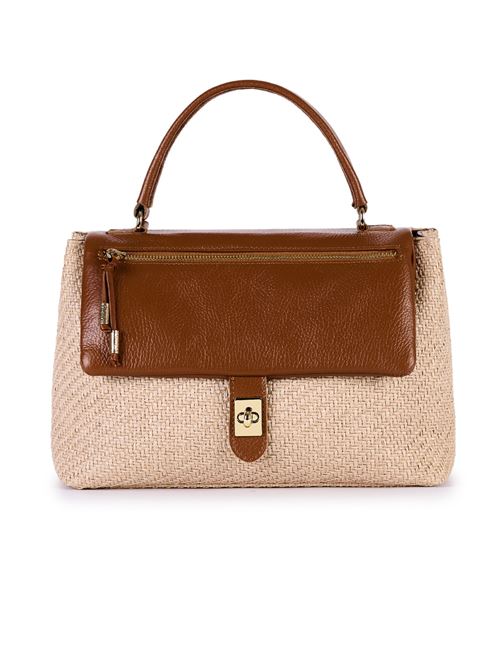 Borsa a mano in rafia e pelle VIAMAILBAG | ISLARAFIAR01