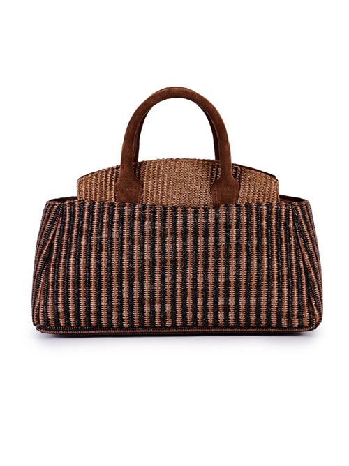 Borsa shopping in rafia jacquard VIAMAILBAG | LIZZYROVERG02