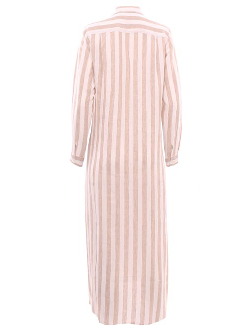 Abito heidi in lino disegno riga XACUS | HEIDI25215001