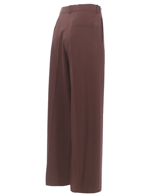 Pantalone in tela di lana ALYSI | 166128A6055CACAO