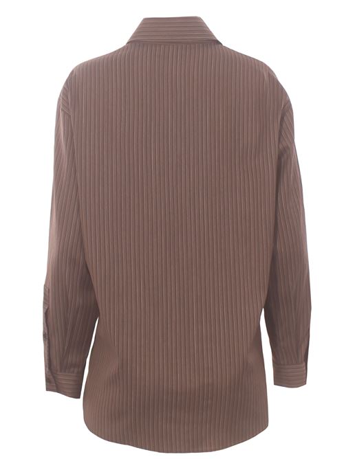 Camicia rigata in lana e seta ALYSI | 166259A6235CAFFE