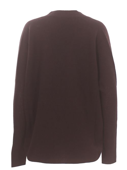 Cardigan in lana e cashmere ALYSI | 266432A6008CACAO
