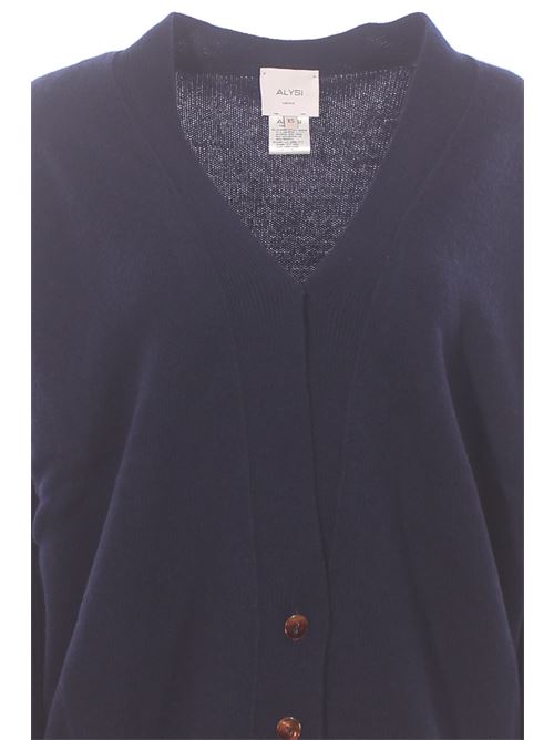 Cardigan in lana e cashmere ALYSI | 266432A6008NOTTE