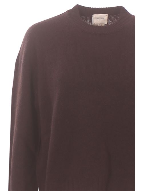 Girocollo in lana e cashmere ALYSI | 266435A6008CACAO