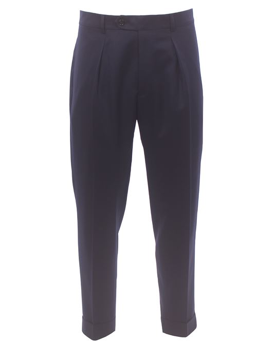 pantalone in flanella light vbc BERWICH | CHIAIA-VB8996NAVY