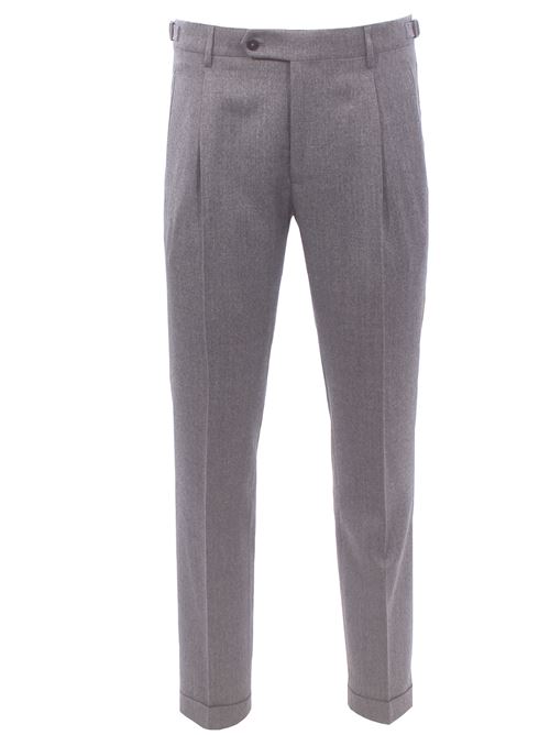 pantalone in flanella soft touch BERWICH | RETROLONG-RD5470GREY
