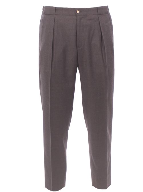 pantalone carrot in flanella BRIGLIA | PORTOBELLOS-12053