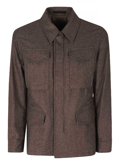 giacca sahariana in lana, cotone e cashmere ELEVENTY | N75GBTN12-TES0N04705