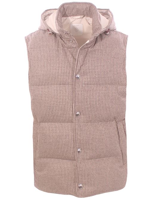 gilet in lana e cashmere micro pied de poule ELEVENTY | N75GILH04-TES0N11110