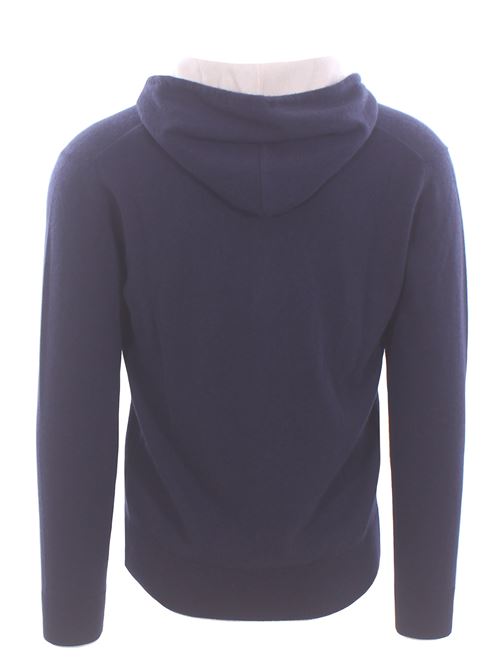 full zip cappuccio in cashmere ELEVENTY | X76MAGK33-MAG0K01911-02