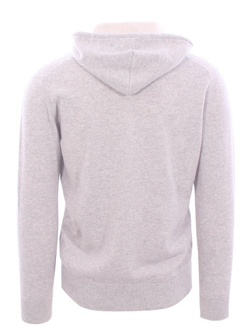 full zip cappuccio in cashmere ELEVENTY | X76MAGK33-MAG0K01913-02