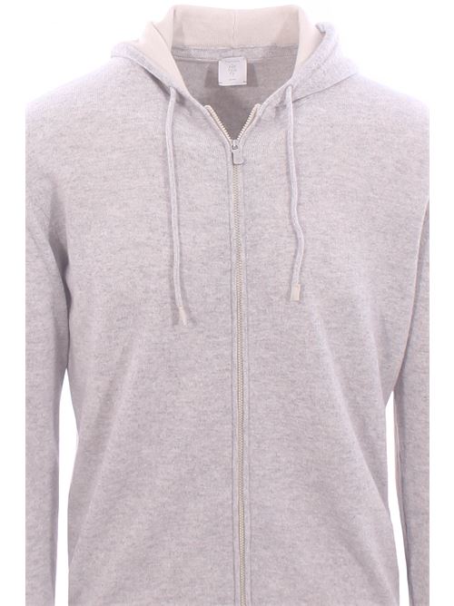 full zip cappuccio in cashmere ELEVENTY | X76MAGK33-MAG0K01913-02