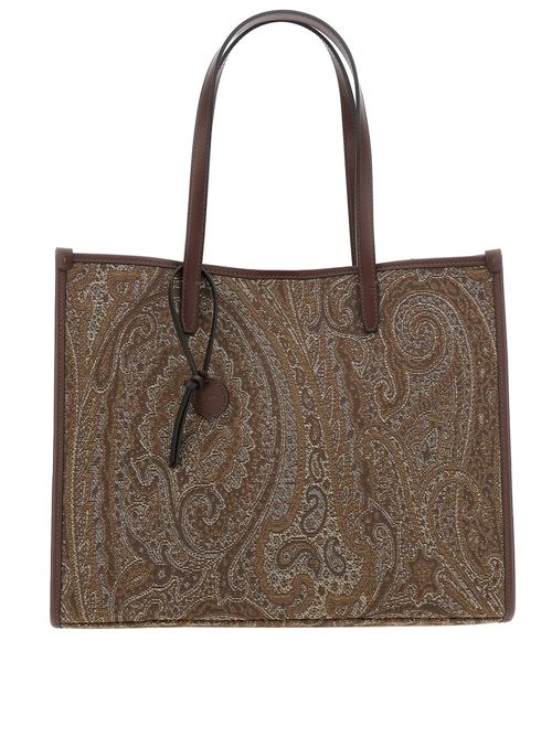 Borsa love trotter grande in jacquard con motivo paisley ETRO | WP1D0065AQ12ZS9106