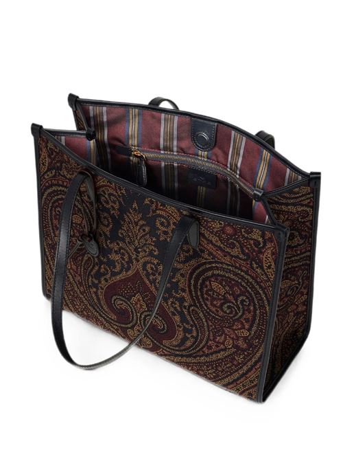 Borsa love trotter grande in jacquard con motivo paisley ETRO | WP1D0065AQ13AS9885