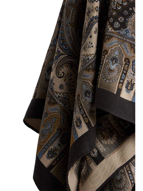 Mantella jacquard in misto lana con motivo paisley ETRO | WRBD0004AQ13PX0820
