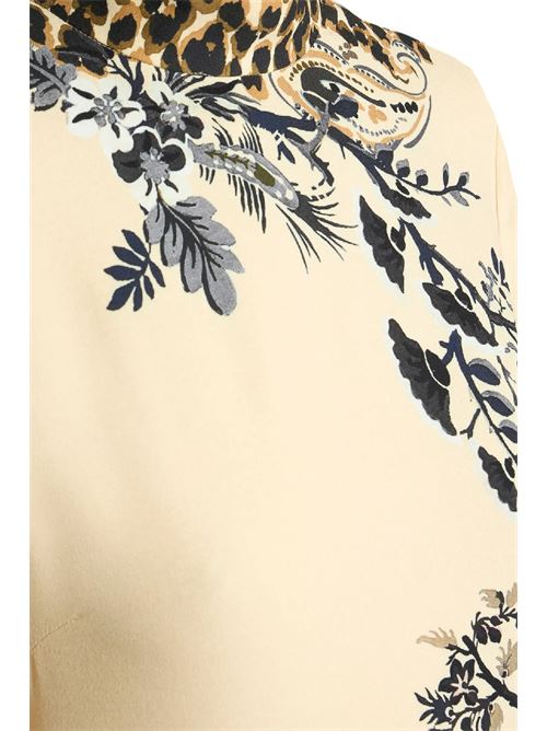 Abito mini in envers satin con stampa frontale e motivo leopardato ETRO | WRHA0540AK162X0822