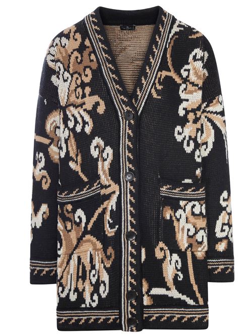 Cardigan lungo con ricamo ETRO | WRKE0159AQ12UN0000
