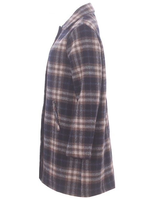 Cappotto monopetto 7/8 check EWOOLUZIONE | CATHERINEMTE022
