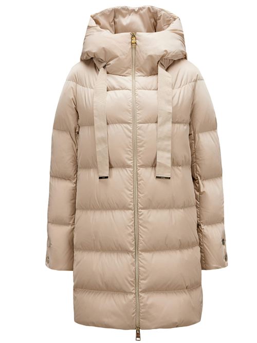 Piumino a-shape in satin con cappuccio HERNO | PI1304D12170Z1985