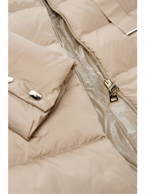 Piumino a-shape in satin con cappuccio HERNO | PI1304D12170Z1985