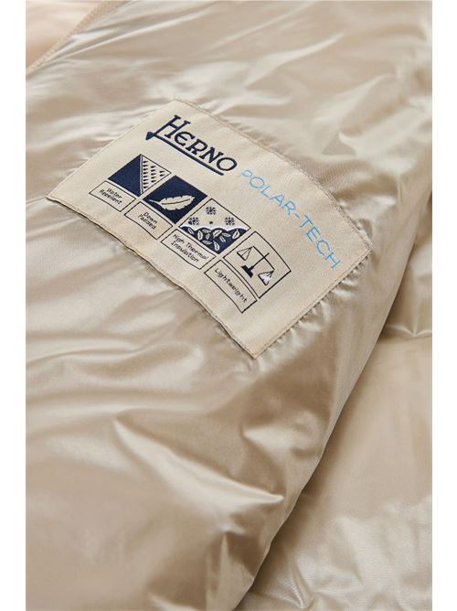Piumino a-shape in satin con cappuccio HERNO | PI1304D12170Z1985