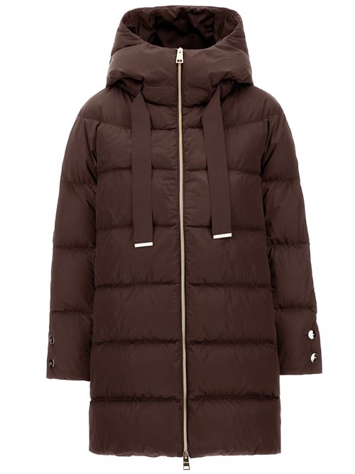 Piumino a-shape in satin con cappuccio HERNO | PI1304D12170Z8810
