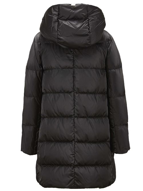 Piumino a-shape in satin con cappuccio HERNO | PI1304D12170Z9300