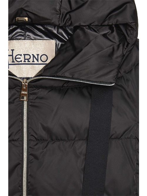Piumino a-shape in satin con cappuccio HERNO | PI1304D12170Z9300