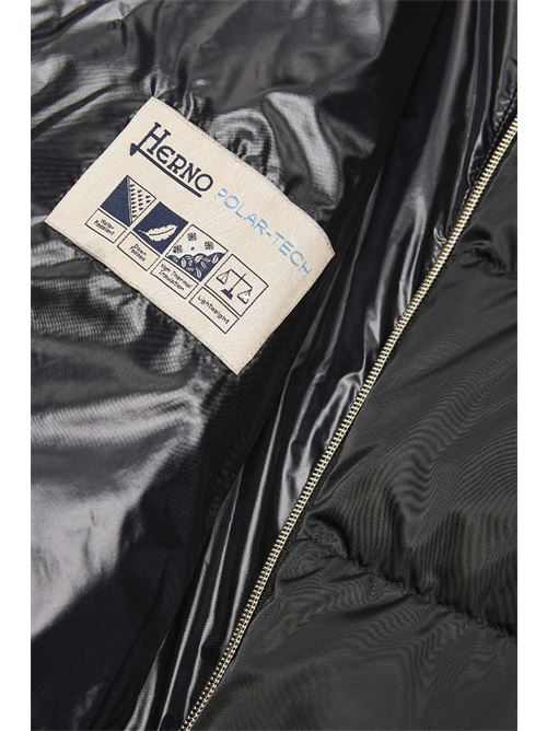 Piumino a-shape in satin con cappuccio HERNO | PI1304D12170Z9300