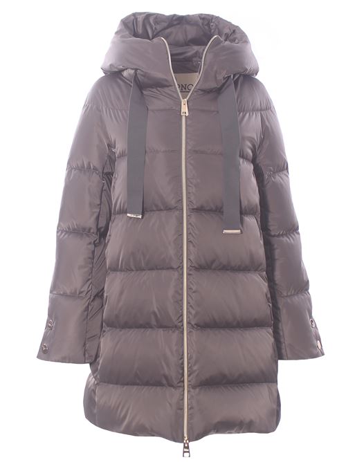Piumino a-shape in satin con cappuccio HERNO | PI1304D12170Z9480