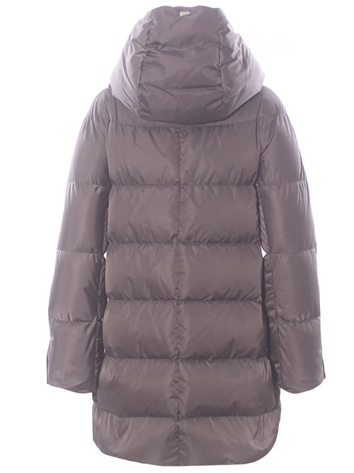 Piumino a-shape in satin con cappuccio HERNO | PI1304D12170Z9480