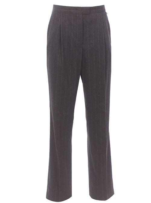 Pantalone in misto con pinces gessato HERNO | PT000260D33547R9412