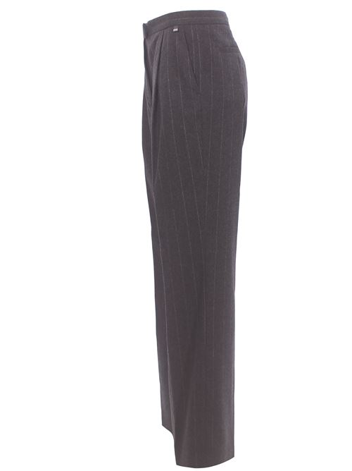 Pantalone in misto con pinces gessato HERNO | PT000260D33547R9412