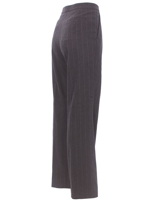 Pantalone in misto con pinces gessato HERNO | PT000260D33547R9412