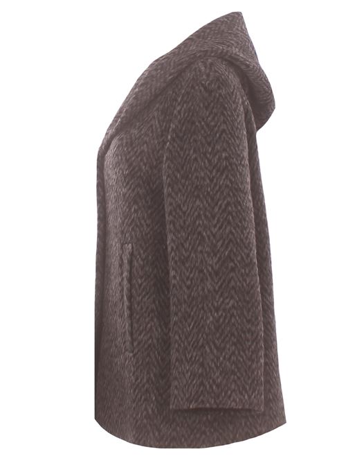 Giaccone spigato con cappuccio N&L | DS39WELKOM/8NERO