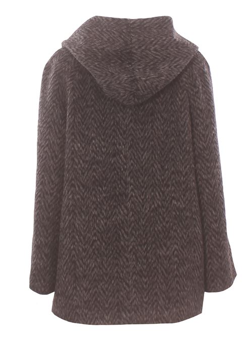 Giaccone spigato con cappuccio N&L | DS39WELKOM/8NERO