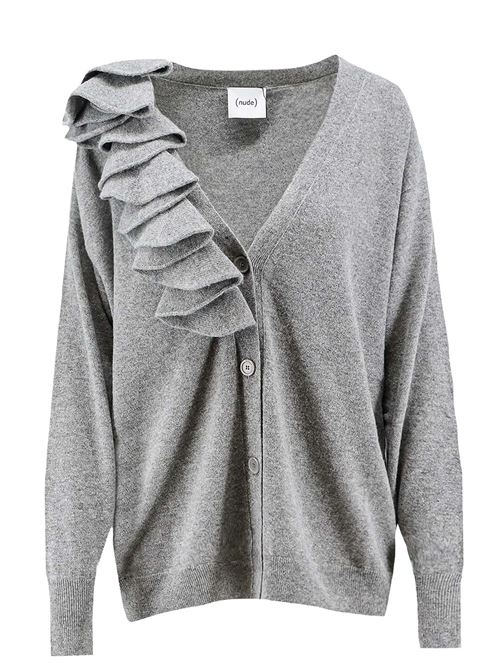 Cardigan con rouches NUDE | 1101W2609405