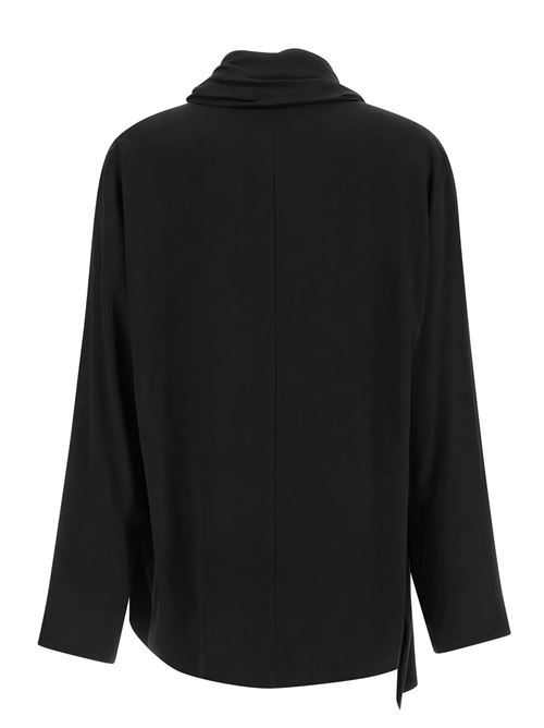 Blusa in viscosa diagonale con sciarpa NUDE | 1103W2625009
