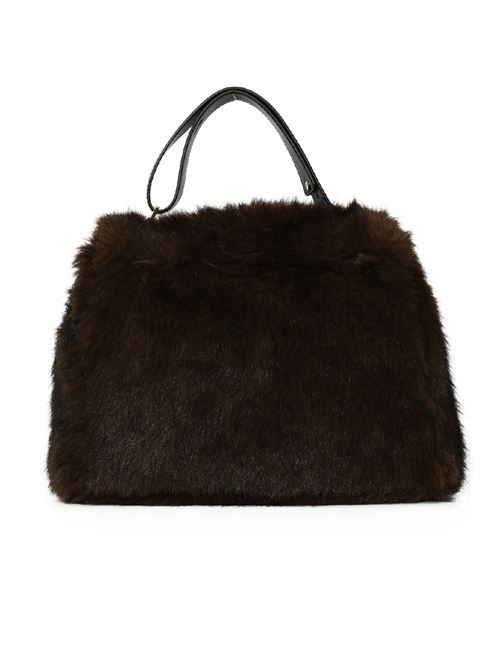 borsa sveva furry small a mano con tracolla ORCIANI | B01999FURRYTMORO