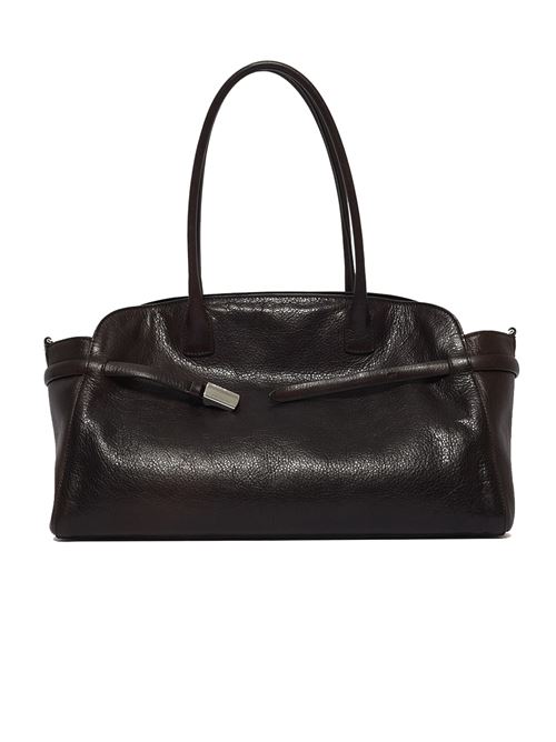 Borsa aura lagoon large a spalla in pelle con tracolla ORCIANI | B02201LAGOONTMORO
