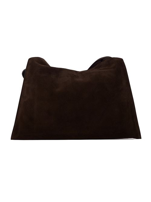 Borsa trinity peach oro midi a spalla in suede e cuoio ORCIANI | B02231PEACHOROTMORO