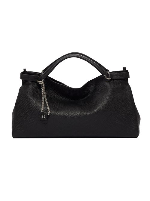 borsa virgo soft midi a mano in pelle martellata ORCIANI | B02253SOFTNERO