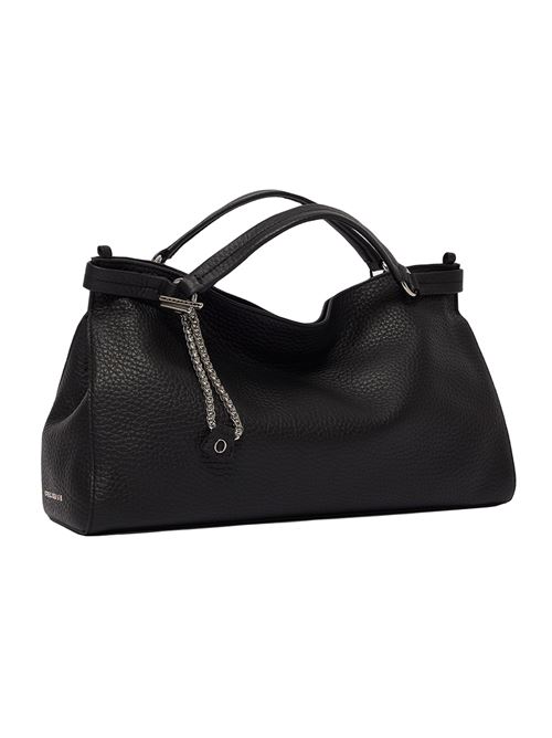 borsa virgo soft midi a mano in pelle martellata ORCIANI | B02253SOFTNERO